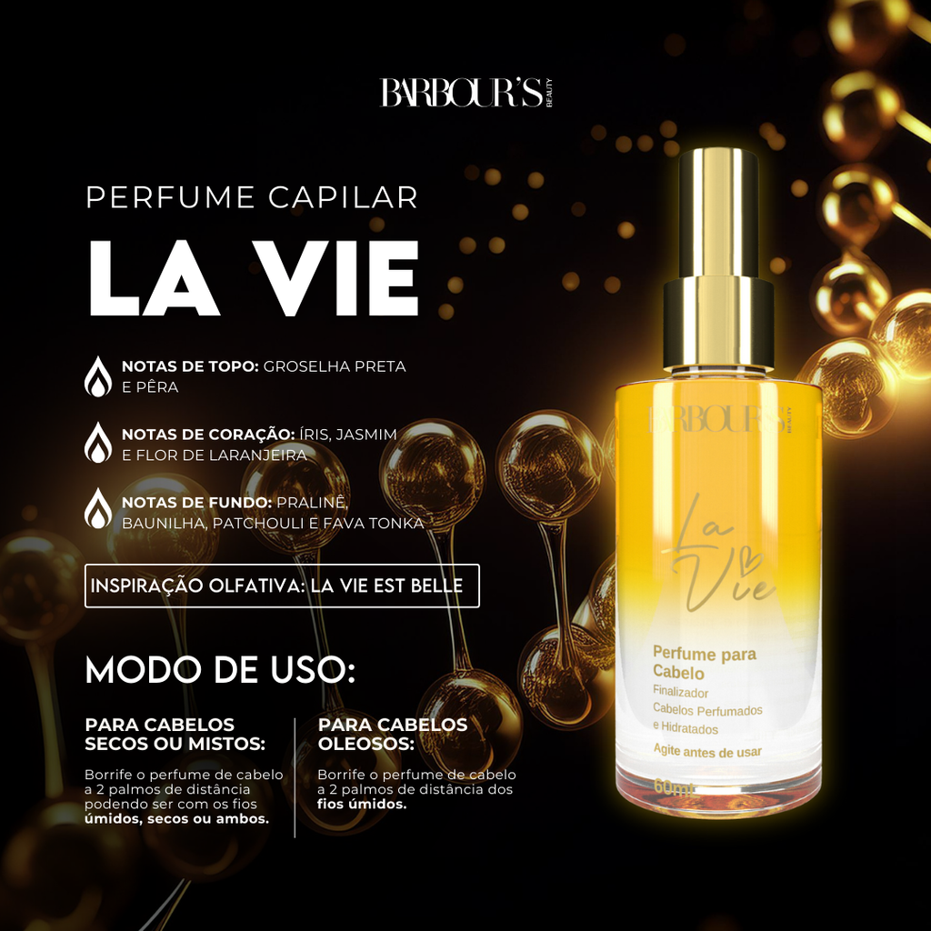 Kit Cabelo Brilhante (3 Perfumes Capilares)