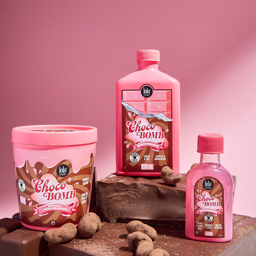 Lola From Rio Chocobomb Kit Shampoo 50ml e Máscara 230g