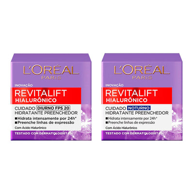 L'Oréal Paris Revitalift Hialurônico Kit Diurno e Noturno 2x50ml